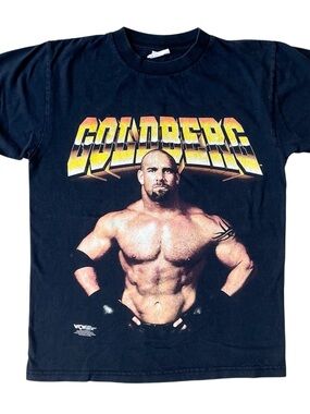 Vintage 1998 Goldberg WCW Wrestling T-Shirt M 90s WWF Streetwear